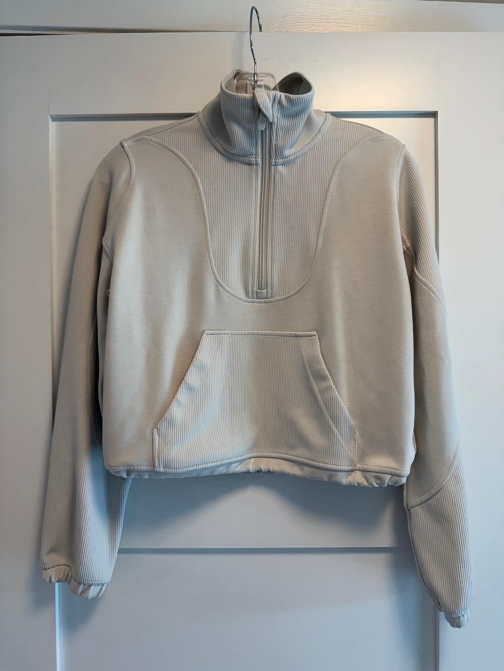lululemon athletica Light Cream Softstreme Quarter-Zip Pullover